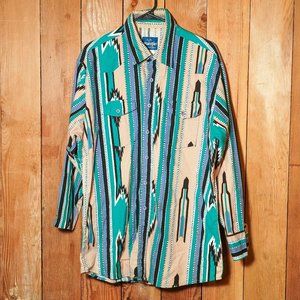 Vintage Wrangler Western Button Down Shirt